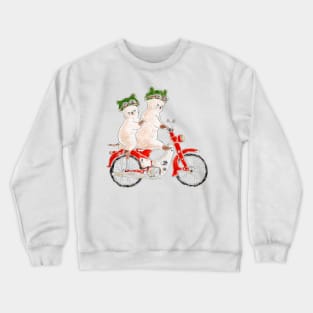 Motorbike Kittens Crewneck Sweatshirt